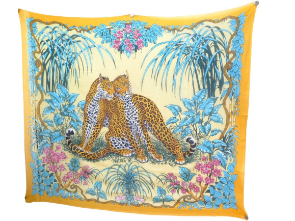 foulard hermes pareo jungle love robert dallet en