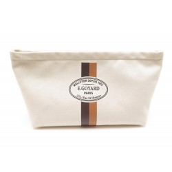 NEUF POCHETTE NECESSAIRE GOYARD PM PR SAC A MAIN 30CM TOILE BEIGE POUCH BAG