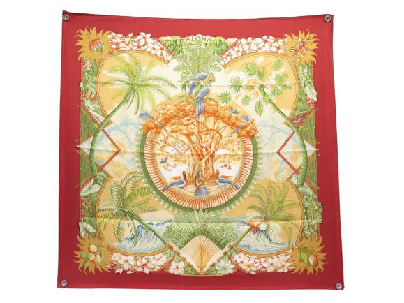 foulard hermes aloha par bourthoumieux carre 90 en