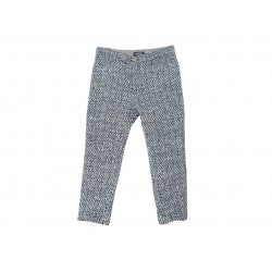 NEUF PANTALON CHANEL EN TWEED DE FILS METALLISES P50278V37209 40 M PANTS 6100€