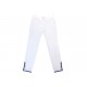 PANTALON CHANEL EN COTON STRASS BIJOUX ET CRISTAUX P50755V37532 BLANC M 40 3950€