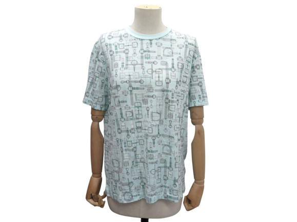 tshirt hermes imprime motifs mors etriers montres