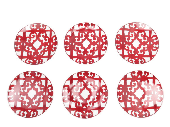  6 assiettes a dessert hermes balon du