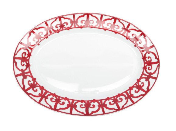 grand plat ovale hermes balcon du guadalquivir