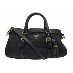 SAC A MAIN PRADA BROWLING BN2032 CUIR TESSUTO TOILE NYLON BANDOULIERE BAG 2800€