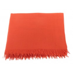 ETOLE HERMES MOTIF H EN CACHEMIRE ET LAINE ROUGE BRIQUE 210X140CM SHAWL 2200€