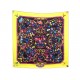 NEUF FOULARD HERMES PIERRES D'ORIENT ET D'OCCIDENT ZOE PAUWELS SOIE JAUNE 580€
