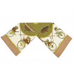 ECHARPE HERMES MAXI TWILLY DOUBLE FACE LES VOITURES A TRANSFORMATION SOIE 420€