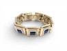  bracelet yves saint laurent metal dore pierres