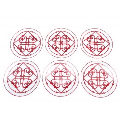 NEUF LOT 6 ASSIETTES A DINER HERMES BALCON DU GUADALQUIVIR P011001P PLATES 930€