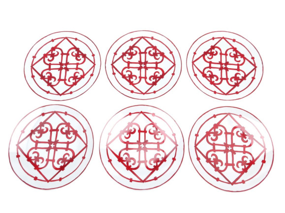  lot 6 assiettes a diner hermes balcon du