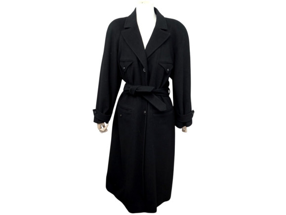  manteau long chanel boutique 1997 m 40 en laine