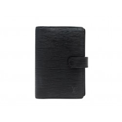 VINTAGE COUVERTURE LOUIS VUITTON AGENDA PM R20092 CUIR EPI NOIR DIARY COVER 390€