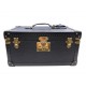 VINTAGE VANITY LOUIS VUITTON MALLE BOITE A BOUTEILLES CUIR EPI NOIR BLACK TRUNK