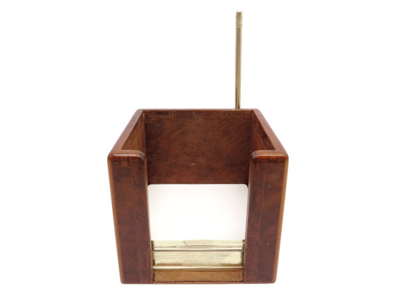 rare porte bloc notes hermes en bois loupe