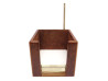 rare porte bloc notes hermes en bois loupe