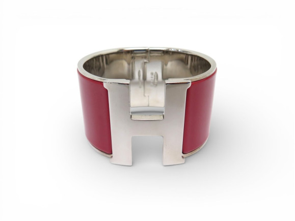bracelet hermes clic h xl t16 en email rouge