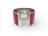 bracelet hermes clic h xl t16 en email rouge