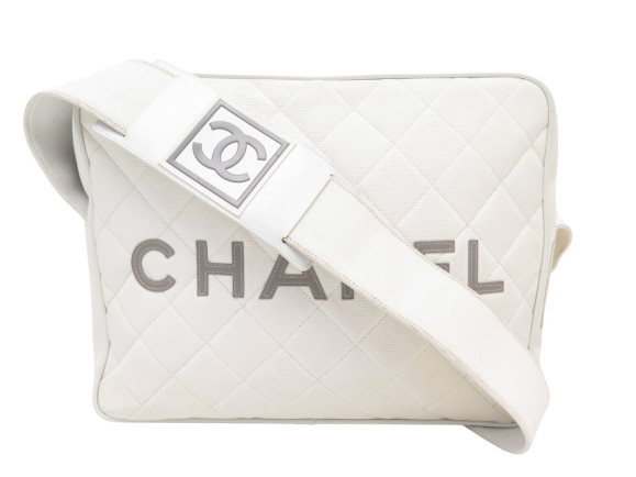 sacoche chanel sport line en toile matelasse