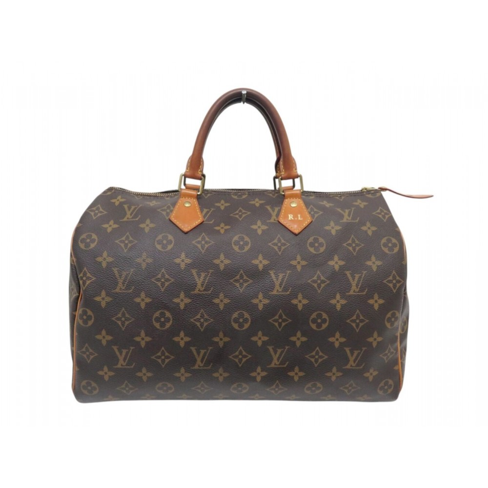 SAC A MAIN LOUIS VUITTON SPEEDY 35 M41107 TOILE MONOGRAM MARRON HAND BAG 1400€