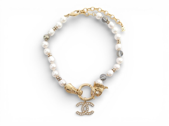 collier chanel ras du cou dragon poisson logo cc