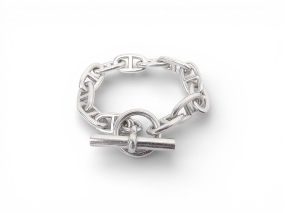 bracelet hermes chaine d'ancre gm h101672b 12 maillons