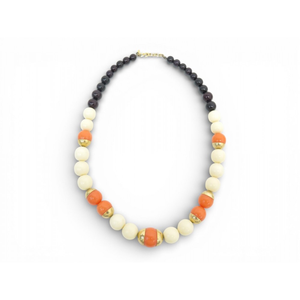 VINTAGE COLLIER YVES SAINT LAURENT 1970 GRANDES PERLES GOOSEEN SCEMAMA NECKLACE