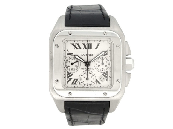 montre cartier santos 100xl w20090x8 chronographe 42mm