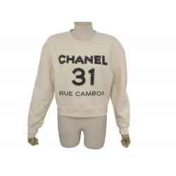 NEUF PULL CHANEL 31 RUE CAMBON P64788K60781 TAILLE S 36 COTON NEW SWEAT 2500€