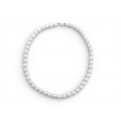 VINTAGE COLLIER EN PERLES DE CULTURE 8MM VAN HOYE FERMOIR PEARLS NECKLACE 1500€