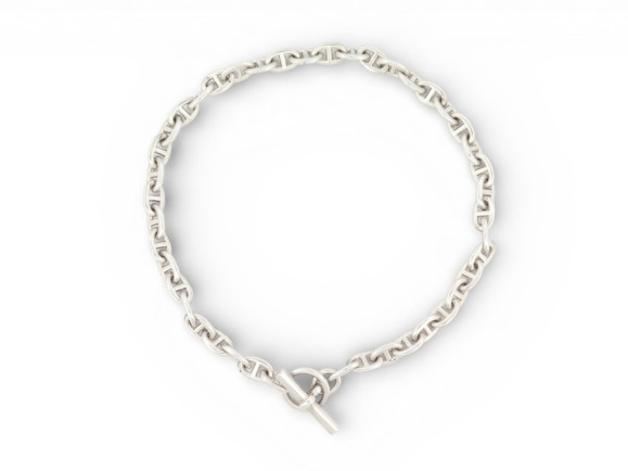 collier hermes sautoir chaine d'ancre 43 maillons en