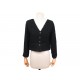 NEUF VESTE CHANEL P70012V61266 BOUTONS LOGO CC 38 M NOIR BLACK WOOL JACKET 6300€
