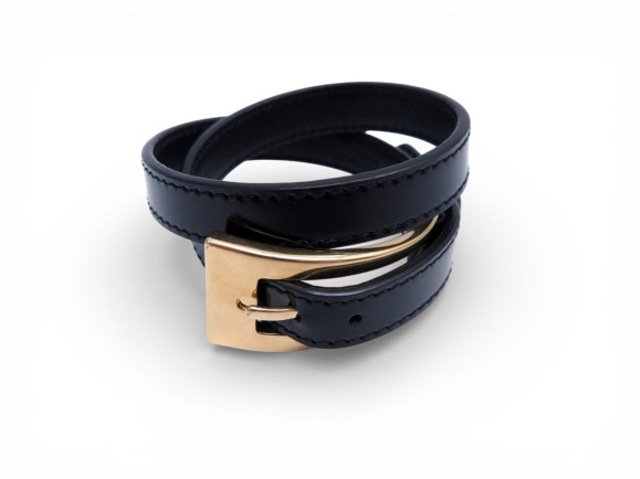  bracelet saint laurent double tour 764789 cuir