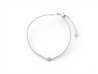  bracelet serti diamant solitaire chaine 17 cm en