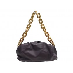 NEUF SAC A MAIN BOTTEGA VENETA THE CHAIN POUCH 620230VCP40 CUIR VIOLET BAG 3400€