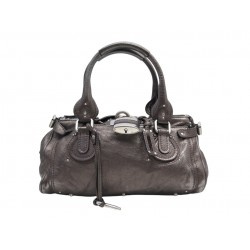 VINTAGE SAC A MAIN CHLOE PADDINGTON CH25WS802P CUIR GRAINE GRIS HAND BAG 2300€