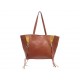 SAC A MAIN CHLOE MILO CABAS EN CUIR MARRON BROWN LEATHER TOTE HAND BAG 1650€