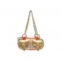 VINTAGE SAC A MAIN DOLCE & GABBANA HOBO Y2K CUIR ET TOILE MULTICOLORE BAG 1500€