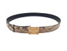 ceinture louis vuitton boucle trunk dore et cuir de