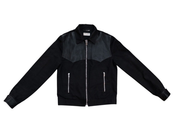 veste saint laurent 310249 blouson 36 s en cuir agneau