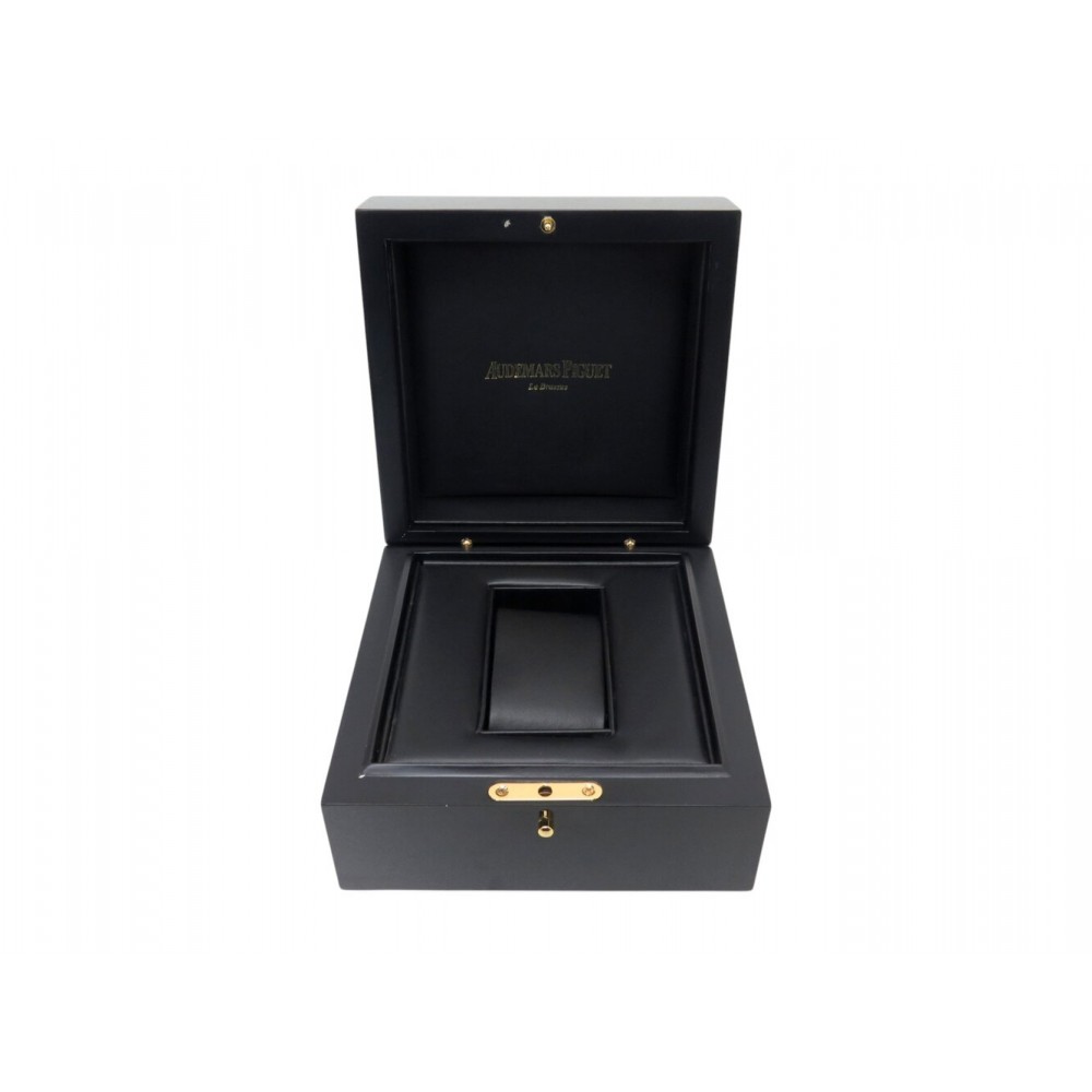 BOITE POUR MONTRE AUDEMARS PIGUET ROYAL OAK BOIS LAQUE + LIVRETS CARTE WATCH BOX