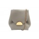 NEUF SAC A MAIN POLENE NUMERO UN NANO CUIR GRAINE GRIS BANDOULIERE HAND BAG 340€