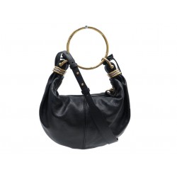 SAC A MAIN CHLOE BRACELET A ORNEMENTS EN CUIR NOIR BLACK LEATHER HAND BAG 2270€