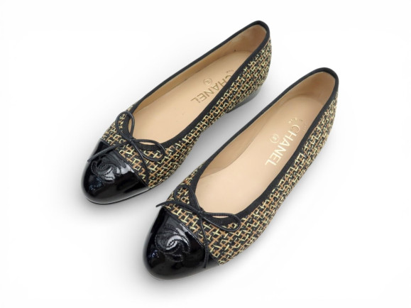 ballerines chanel g02819 tweed multicolore et