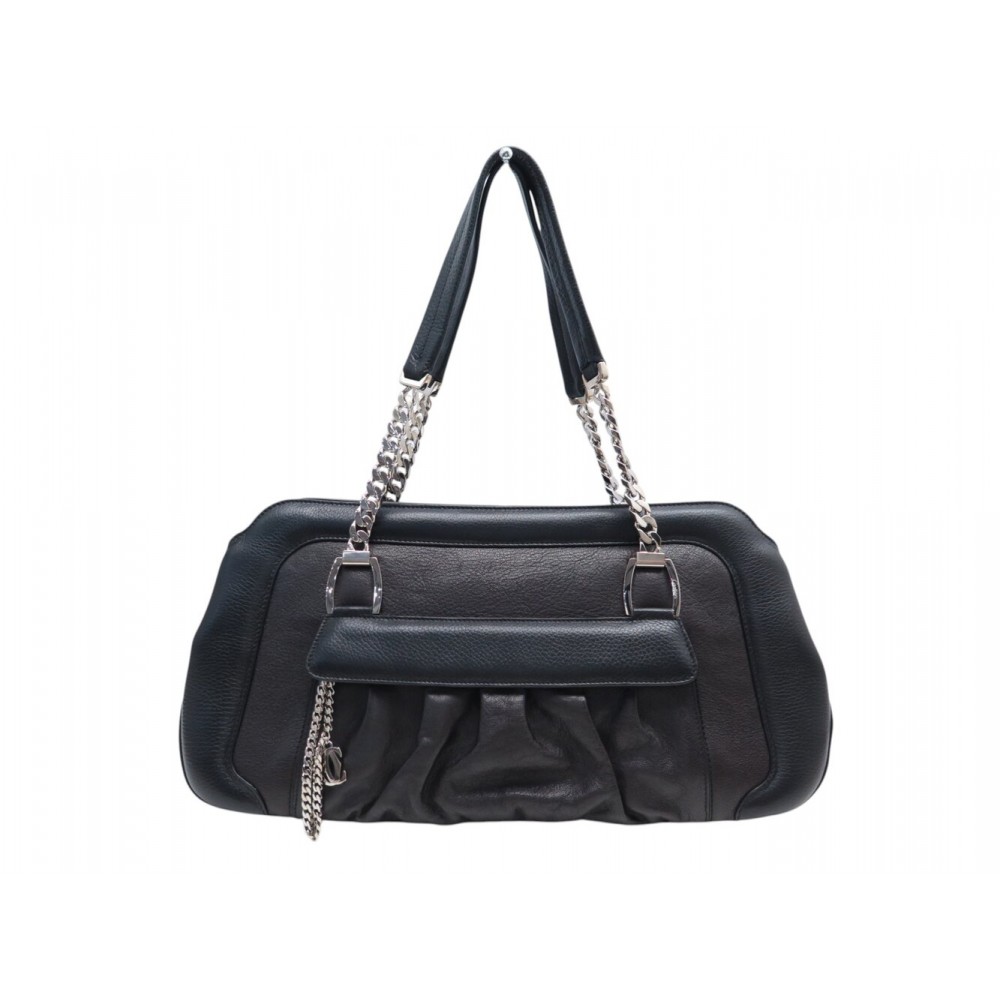NEUF SAC A MAIN CARTIER LA DONA CUIR GRAINE MARRON EPAULE HOBO HAND BAG 2780€