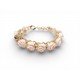 NEUF BRACELET CHRISTIAN DIOR GOURMETTE ROSES EMAIL 16-19CM METAL BANGLE 500€