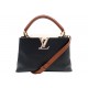 SAC A MAIN LOUIS VUITTON CAPUCINES MM M55781 CUIR GRAINE BANDOULIERE BAG 6500€