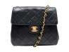 sac a main chanel timeless square en cuir noir