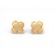 BOUCLES D'OREILLES VAN CLEEF & ARPELS PURE ALHAMBRA OR JAUNE 18K EARRINGS 4100€