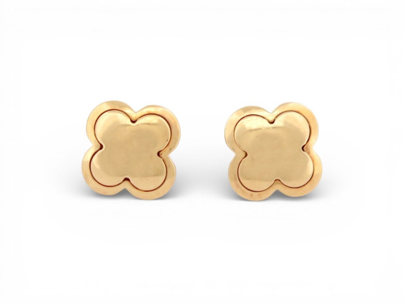 boucles d'oreilles van cleef arpels pure alhambra or